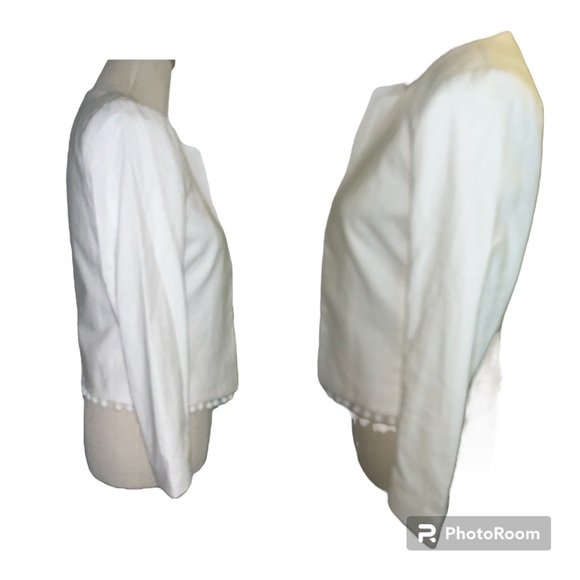 J Crew white linen/cotton blazer - Picture 4 of 12